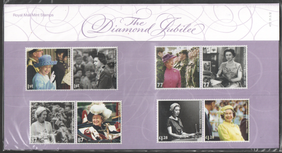 (image for) 2012 Diamond Jubilee Royal Mail Presentation Pack 472 - Click Image to Close
